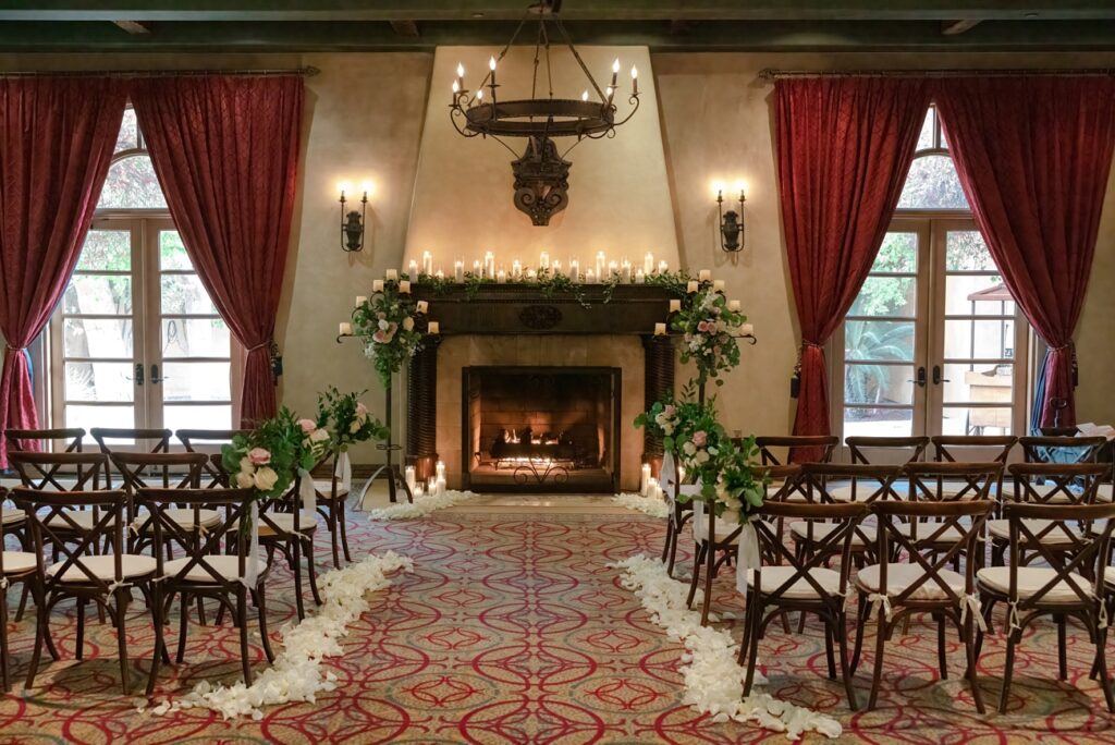candlelight wedding at the Royal Palms Resort and Spa